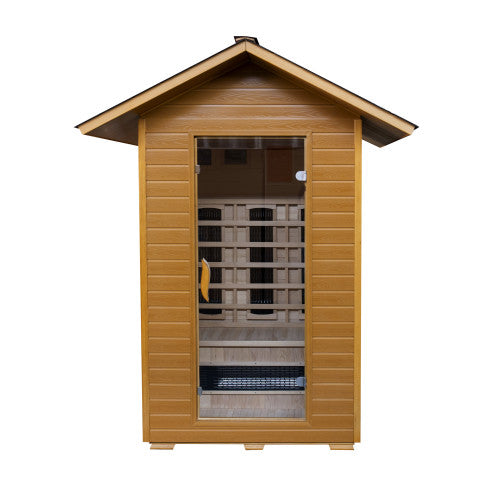 Sunray Burlington 2 Person Outdoor Sauna W/ Ceramic Heaters