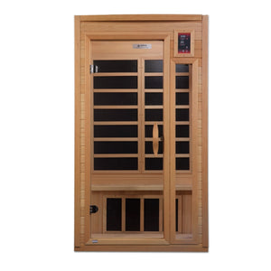 Golden Designs Geneva Elite 1-2-person PureTech™ Near Zero EMF (Under 2MG) FAR Infrared Sauna (Canadian Hemlock)