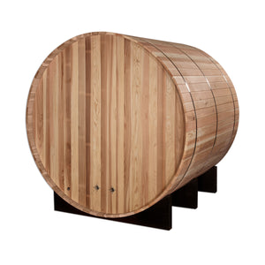 Golden Designs "Arosa" 4 Person Barrel Traditional Steam Sauna -  Pacific Cedar