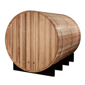 Golden Designs "Klosters" 6 Person Barrel Traditional Steam Sauna -  Pacific Cedar