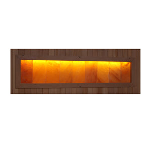 Golden Designs 4-Person Full Spectrum PureTech™ Near Zero EMF FAR Infrared Sauna with Himalayan Salt Bar (Canadian Hemlock)