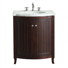 Eviva Odessa Zinx+ 24" Bathroom Vanity with White Carrera Marble Counter-top and Porcelain Sink