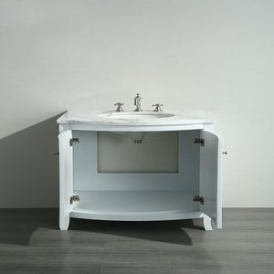 Eviva Odessa Zinx+ 24" Bathroom Vanity with White Carrera Marble Counter-top and Porcelain Sink