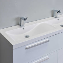 Eviva Surf 57″ White Modern Bathroom Vanity Set with Integrated White Acrylic Double Sink