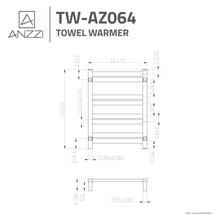 Tahitian Series 8-Bar Stainless Steel Wall Mounted Towel Warmer