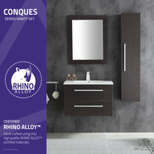 Conques 30 in. W x 20 in. H Bathroom Vanity Set in Rich Umber