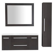 Conques 48 in. W x 20 in. H Bathroom Vanity Set in Rich Umber