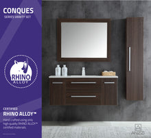 Conques 48 in. W x 20 in. H Bathroom Vanity Set in Rich Brown