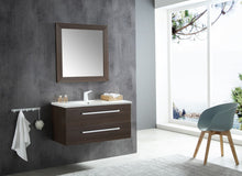 Conques 39 in. W x 20 in. H Bathroom Vanity Set in Rich Brown