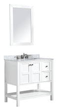 Montaigne 36 in. W x 35 in. H Bathroom Vanity Set in Rich White