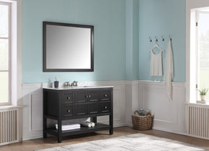 Montaigne 48 in. W x 35 in. H Bathroom Bath Vanity Set in Rich Black